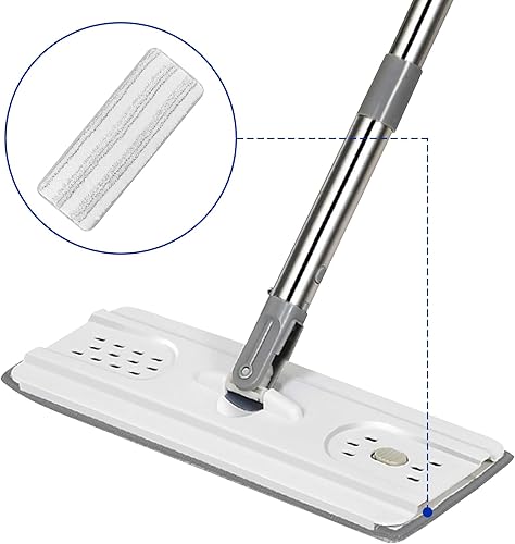 Miniatura 3 de Almohadillas de limpieza de microfibra Paquete de 6 lavables de 13 "x 4.9" para limpieza de suelos compatibles con Tethys y la mayoría de