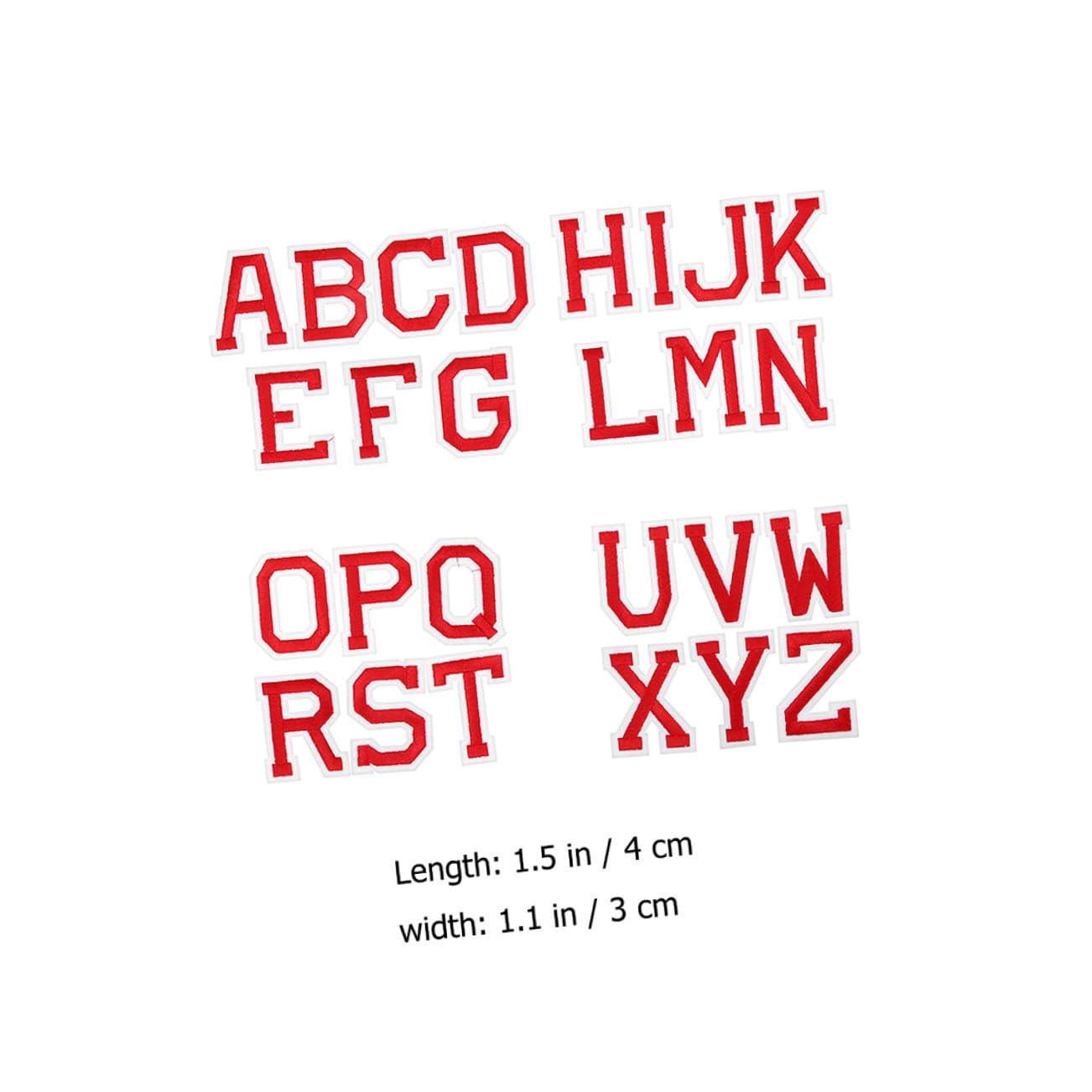 Housoutil 4 Set Toppe Termoadesive Per Abbigliamento Diy Patches Decorativi Per Jeans Vestiti Progetti 26 Pezzi * 4