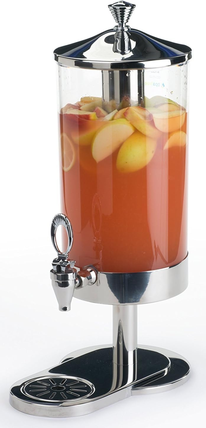 Smart Buffet Ware 1A18001 1.8 gal Stainless Steel Juice Dispenser with Acrylic Jar