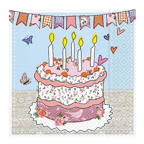 Preisvergleich Produktbild Motivserviette 33x33cm Torte