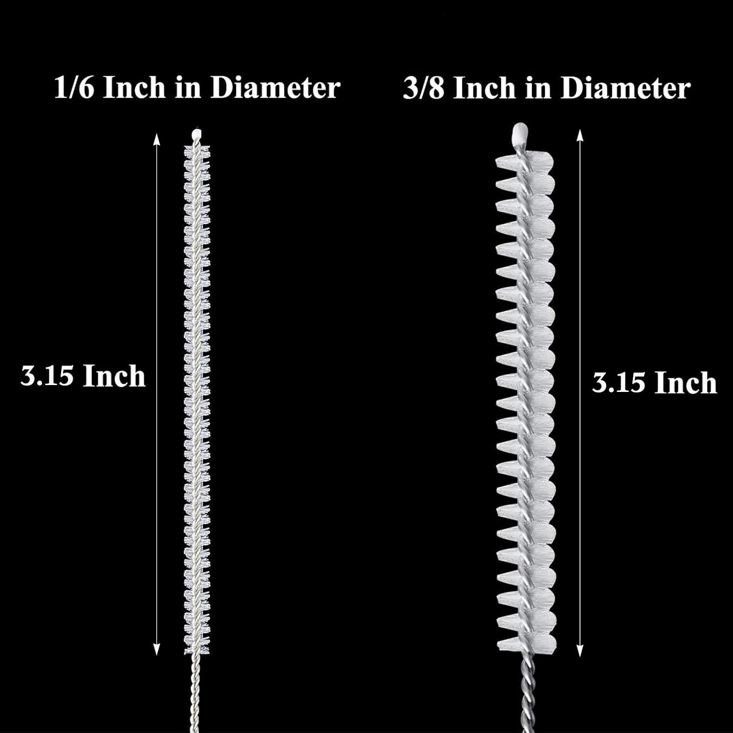 Boao 4 Pcs Feeding Tube Brushes Long Pipe 1/6 Inch Diameter image 3