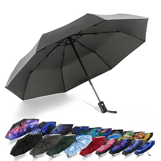 SY COMPACT Travel Umbrella Windproof Automatic Umbrellas Small Compact UV Sun Protection Factory Outlet Umbrella