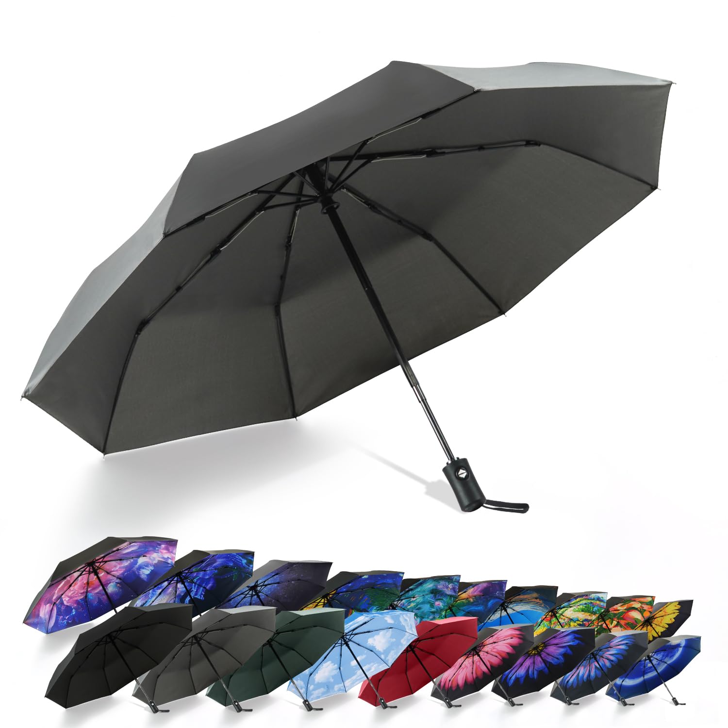 SY COMPACT Travel Umbrella Windproof Automatic Unbreakable -Factory Direct High Cost-effective Umbrella — view 20