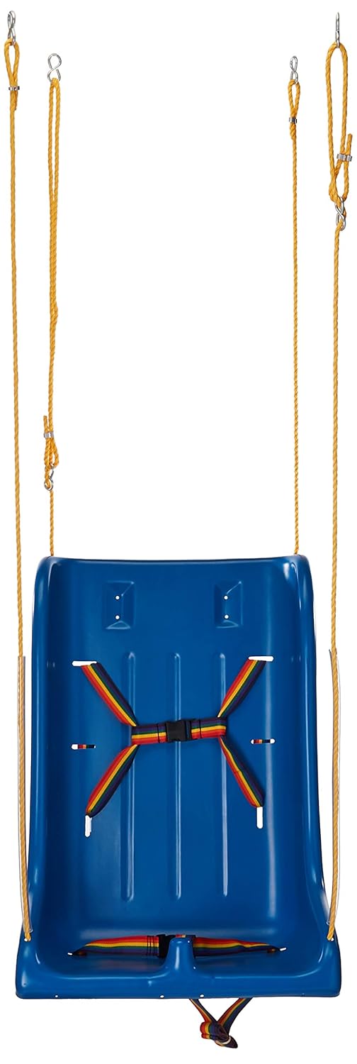 Skillbuilders 30-1632 Full Support Swing Seat with Pommel, Rope, Large (Adult)