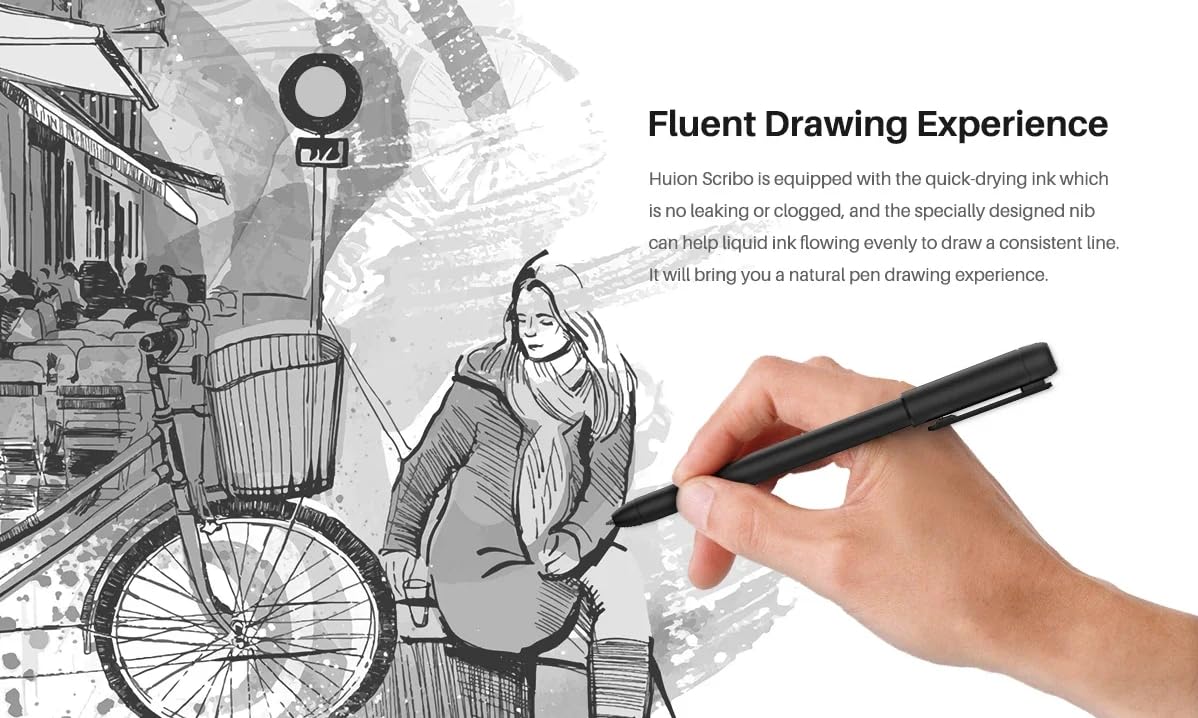 Digitaler Stift für Huion Scribo PW310 8192 Stufen für HS611/HS64/HS610/Q620M/H610PRO V2/Kamvas Pro 20