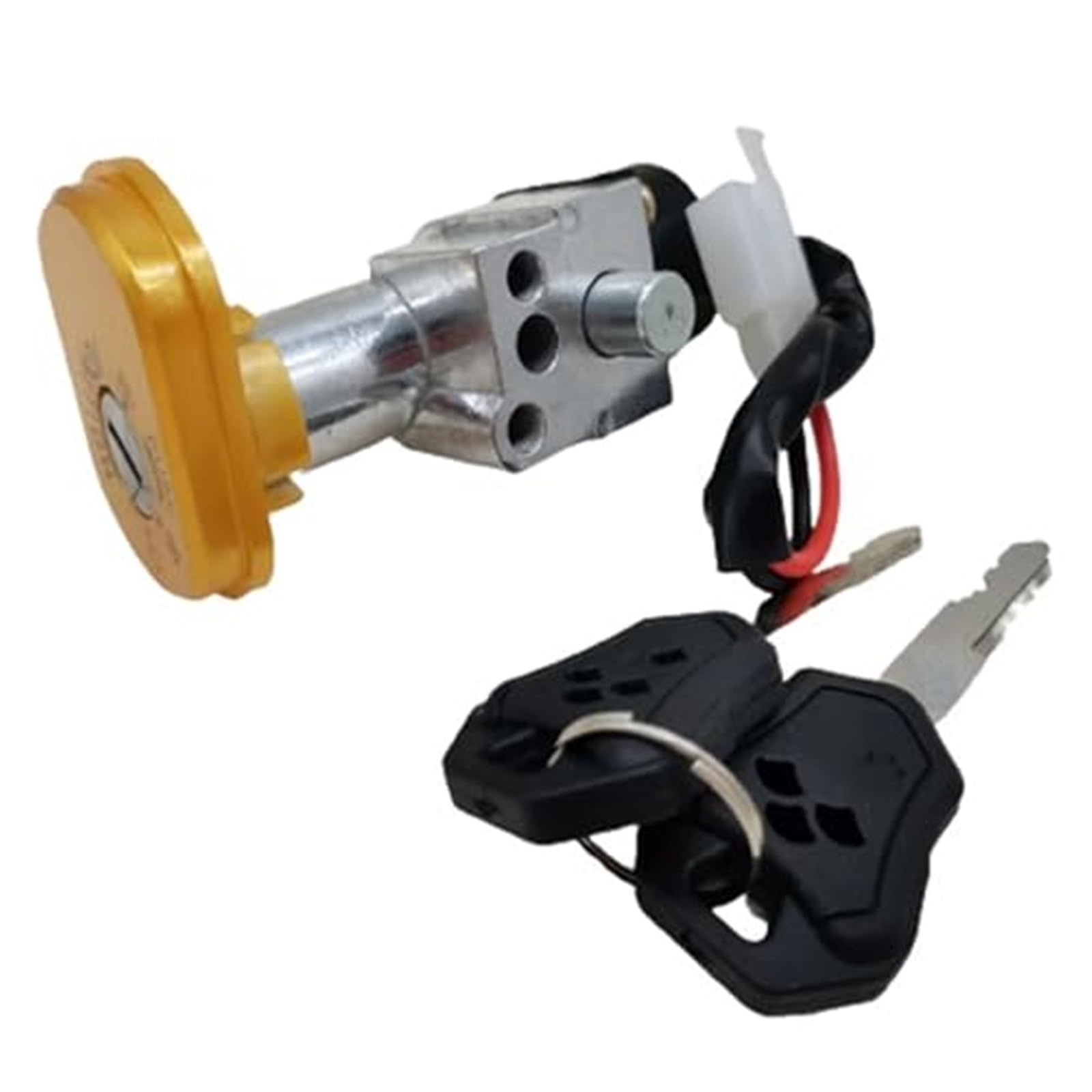Przełącznik zapłonu, do ładowarki akumulatora skutera elektrycznego, do MINI, zamek z 2 kluczami, zapłon motocykla, elektryczna blokada drzwi, przełącznik zapłonu, zapłon motocykla Blokada