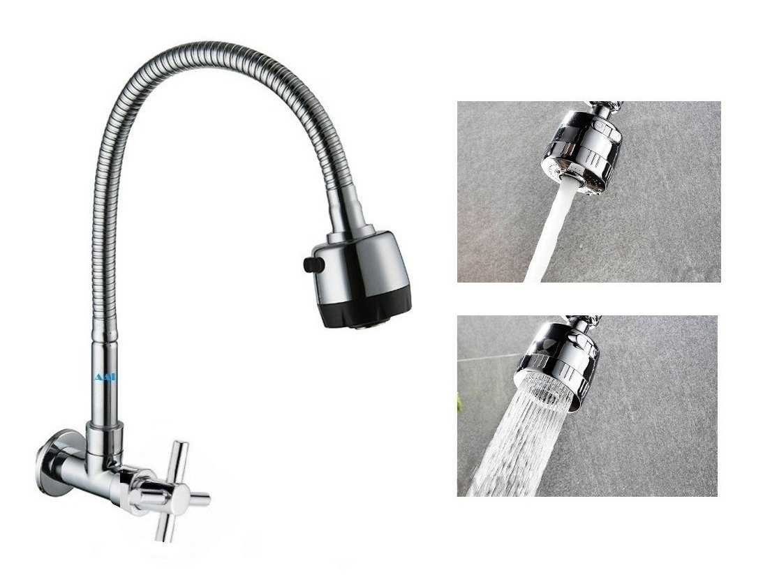 AAI 360° Rotating Kitchen Sink Basin Tap with Multi Spray Patterns