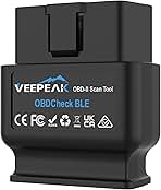 Veepeak OBDCheck BLE Bluetooth OBD II Scanner Car Check Engine Light Code Reader, Auto Dual Mode Bluetooth Diagnostic Scan Tool for iOS & Android