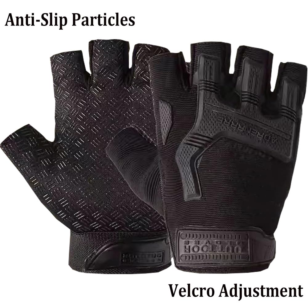 Traje táctico militar negro para airsoft hombre - Pantalones y camisa de combate con pasamontañas y guantes