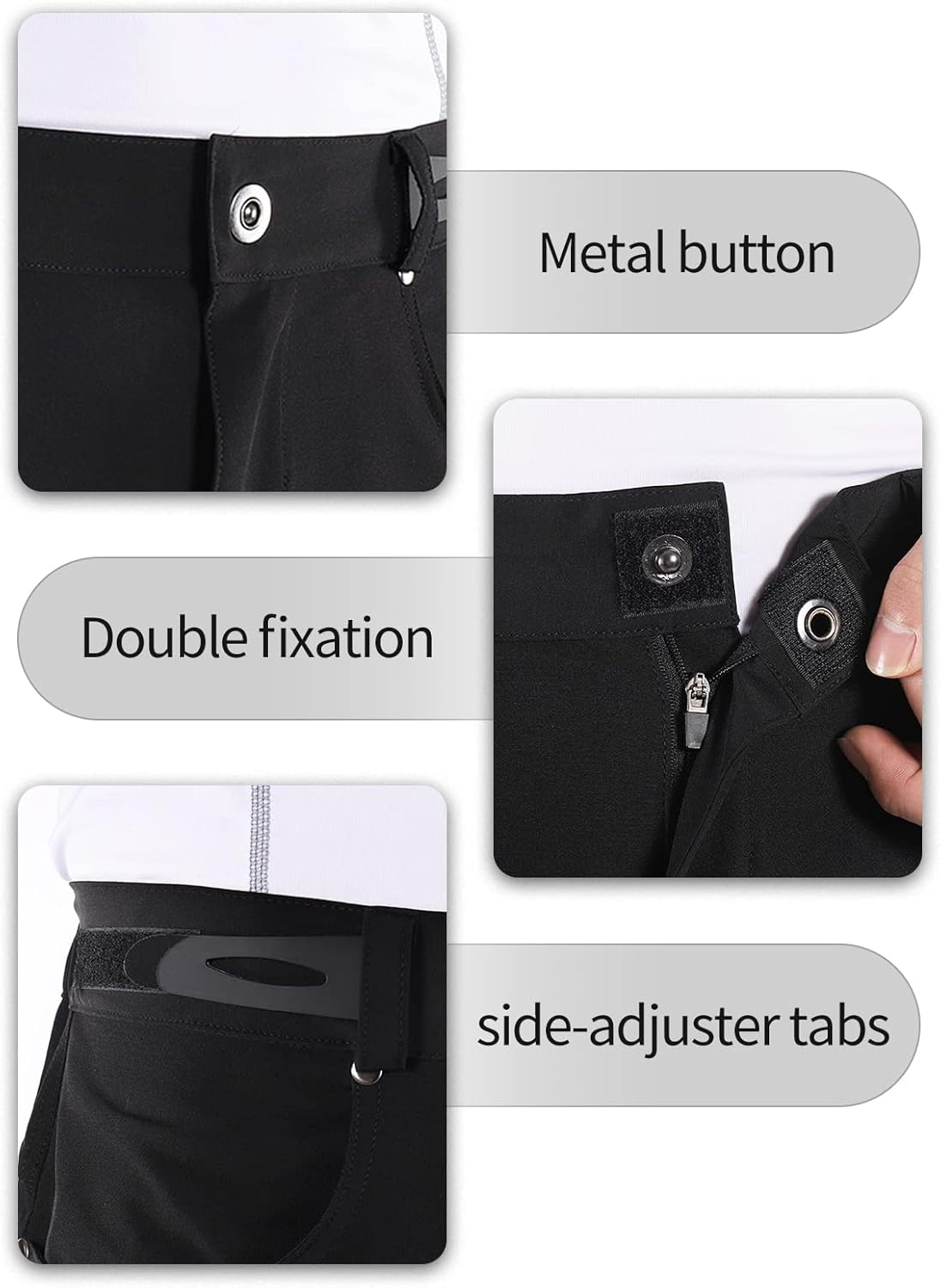 BERGRISAR Men's Cycling Shorts Loose Fit Mountain Bike Shorts with 6 Pockets