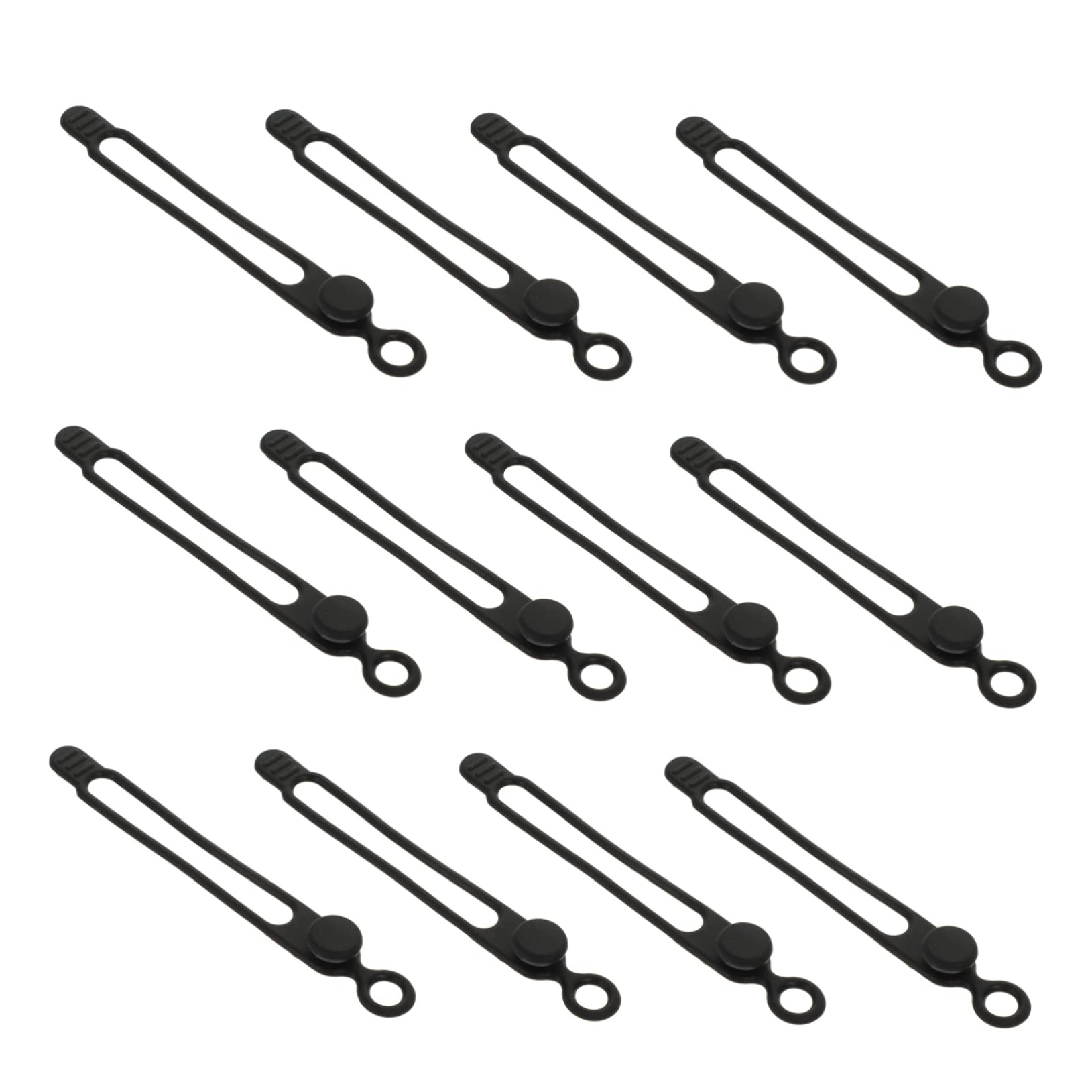 DOITOOL 80piezas Ataduras De Cable De Silicona Organizadores Reutilizables Para Cables y Cargadores Para Hogar y Oficina