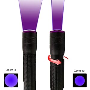 Aventik D Edison Design Power 395nm Zoomable Pen Light (1pc 395nm Black)