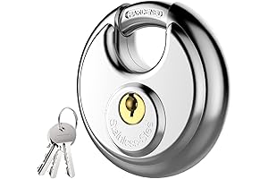 Puroma Keyed Padlock, Waterproof Locker Lock for Self Storage Unit