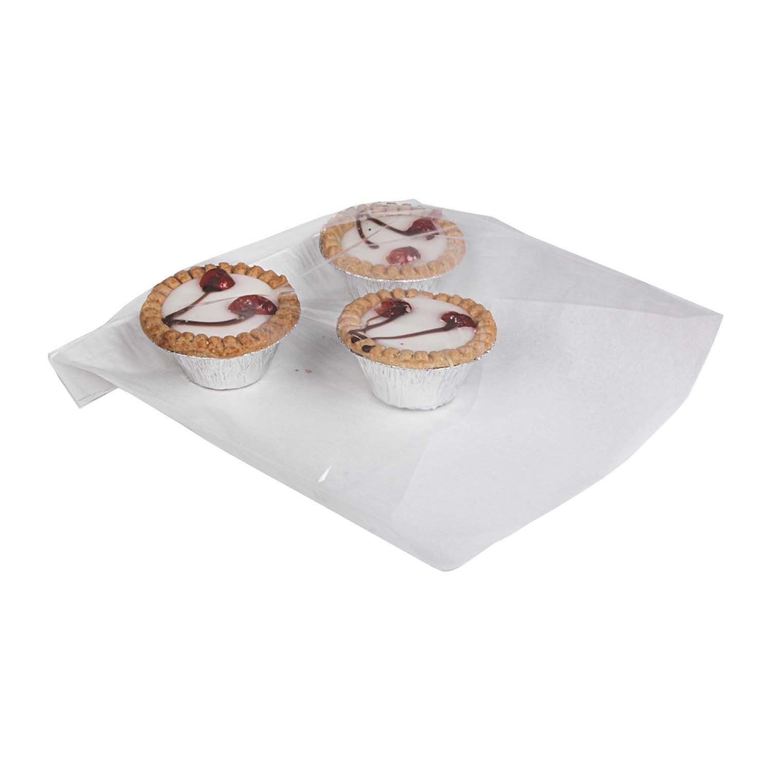 Delisupplies Deli Supplies 1000 X Film Front Paper Bags 10" X 10" Display Bakery Deli Cellophane Fronted Takeaway Bag