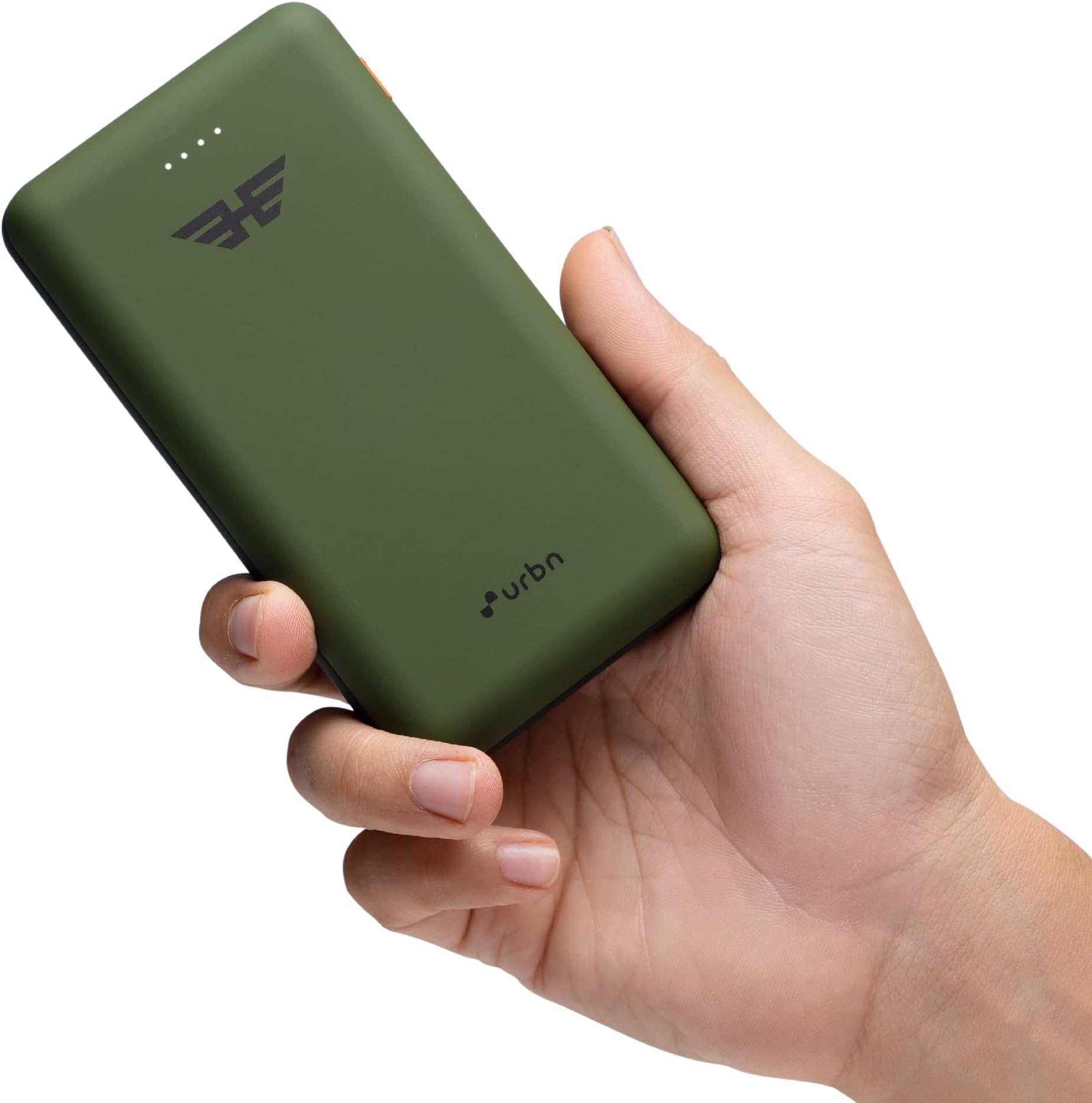 URBN 20000 mAh Li-Polymer Ultra Compact Power Bank | 12W Fast Charge | Dual USB Output | Type C & Micro Input Only | Pocket Size | Made in India (Camo)