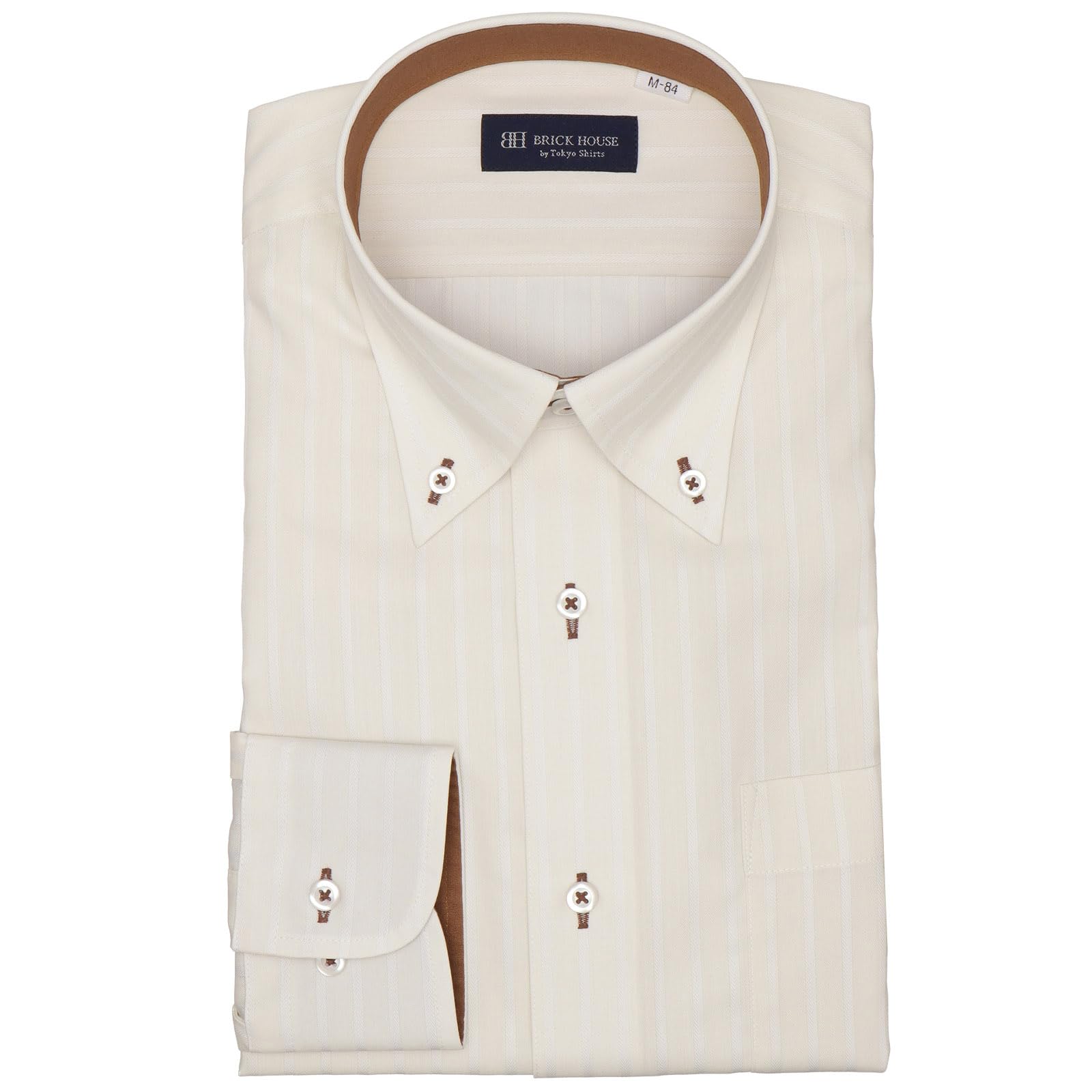Amazon.co.jp: BRICK HOUSE(ブリックハウス): メンズシャツ 長袖 M39-84