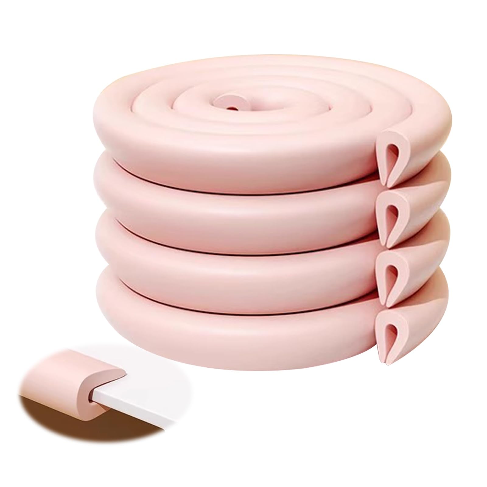 Protector De Bordes De Esquina: Juego De Protección Infantil, Protectores De Bordes Afilados Y Protectores De Seguridad For Muebles, Mesas, Chimeneas Y Encimeras, De Alta Densidad(Pink,10M)