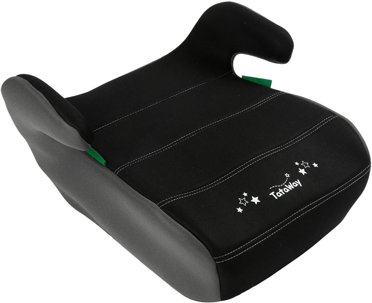 Tataway Baby-Autositz schwarz i-Size ECE R129, Kindergröße 126-150 cm, 22-36 kg, 6-12 Jahre alt, Gruppe 3, leicht und einfach zu tragen — abnehmbar und waschbar