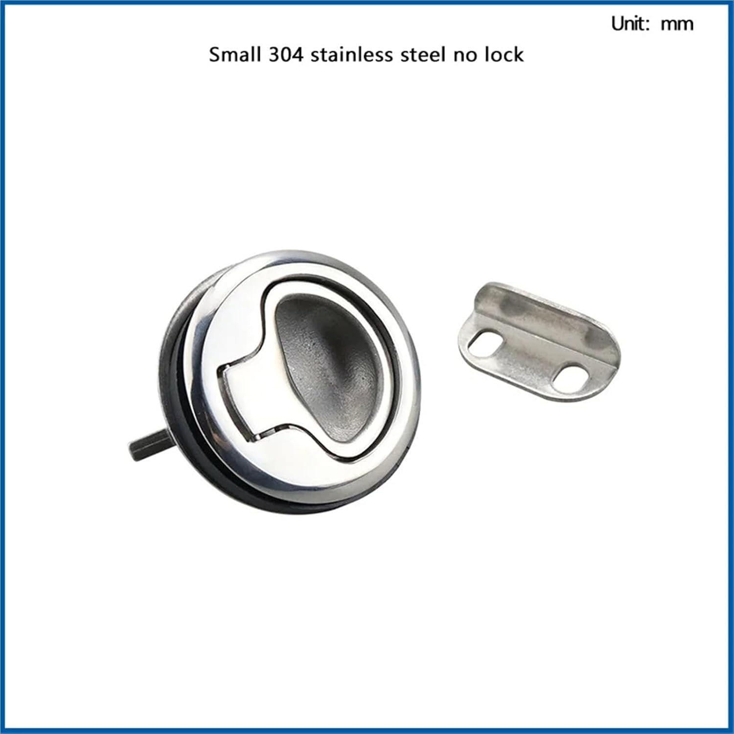 Stainless Steel Panel Lock Embedded Handle Collision Switch Cinet Distribution Box Control 1Pcs