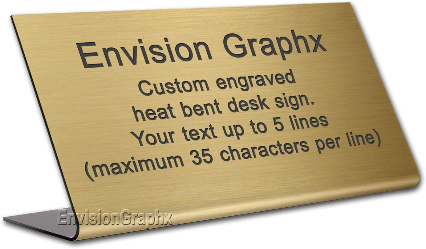 4x8 Custom Engraved Lobby Desk Top Sign