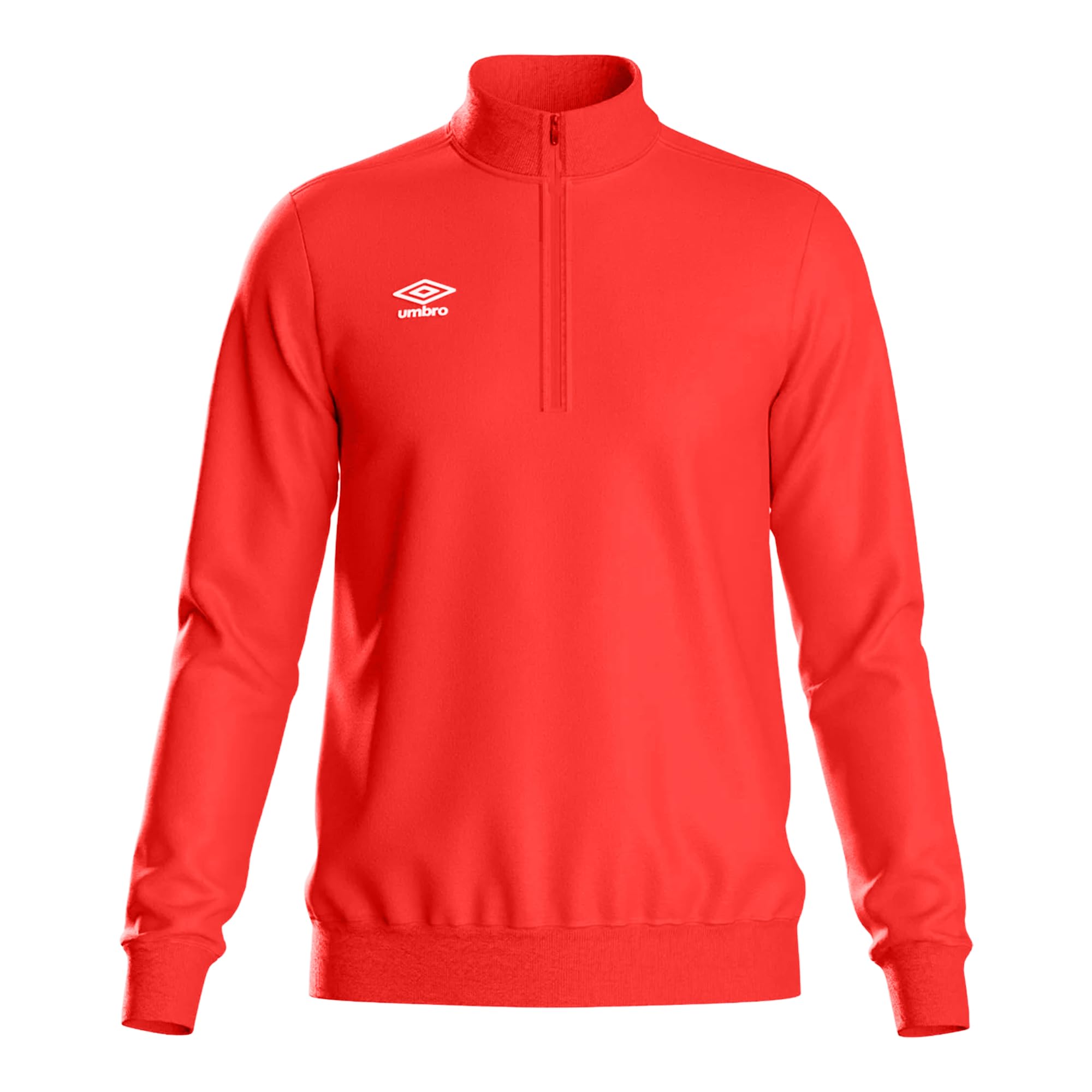 Umbro Mens Club Essential Half Zip Sweatshirt (XXL) (Vermillion)