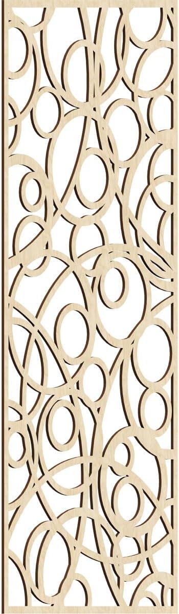 13 3/8"W x 34 3/8"H x 1/4"T Mayville Decorative Fretwork Wood Wall Panels, Alder