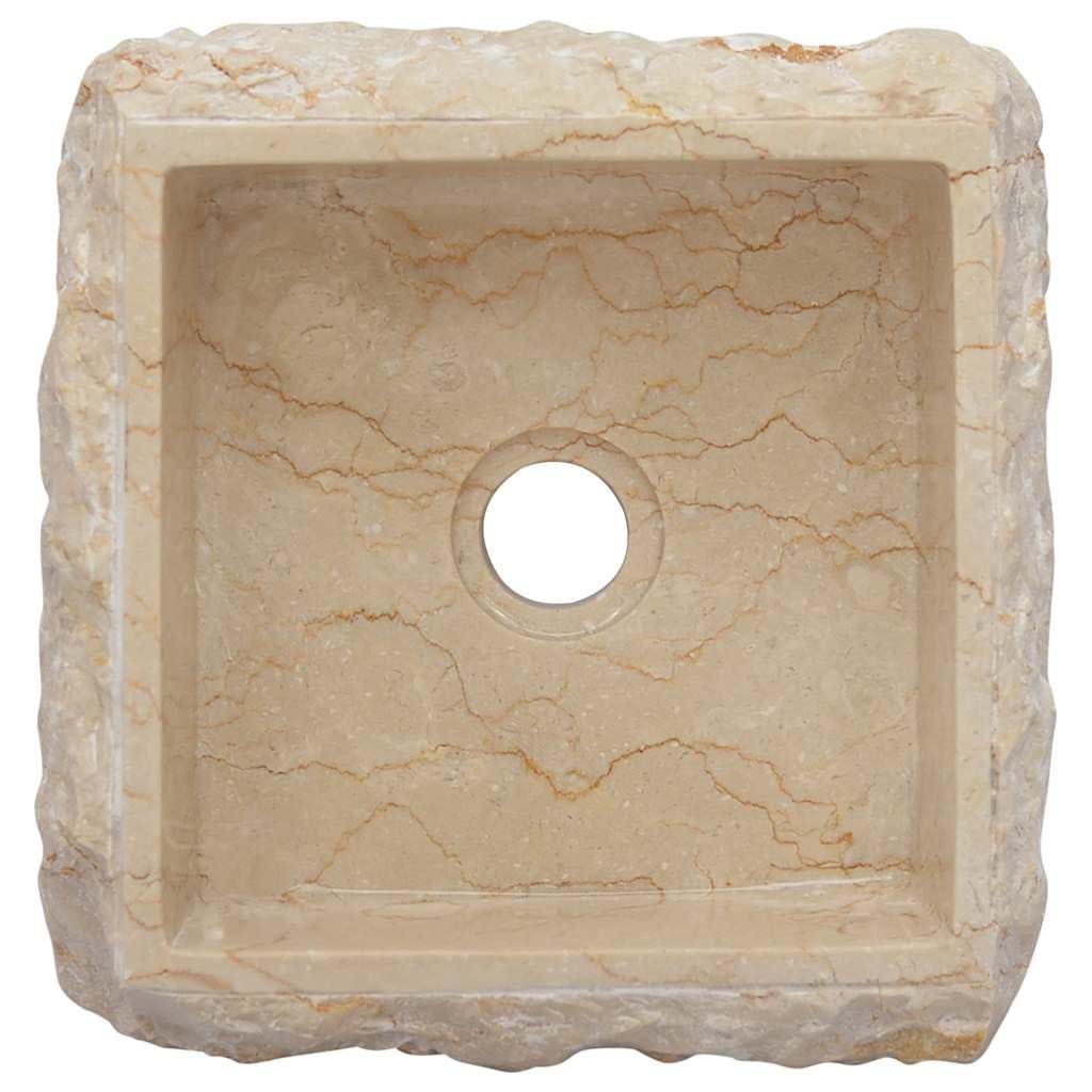 Lavandino Crema 30x30x13 cm in Marmo,Articoli di ferramenta,Prodotti idraulici,Articoli idraulici,Lavandini,Lavandini bagno-149174