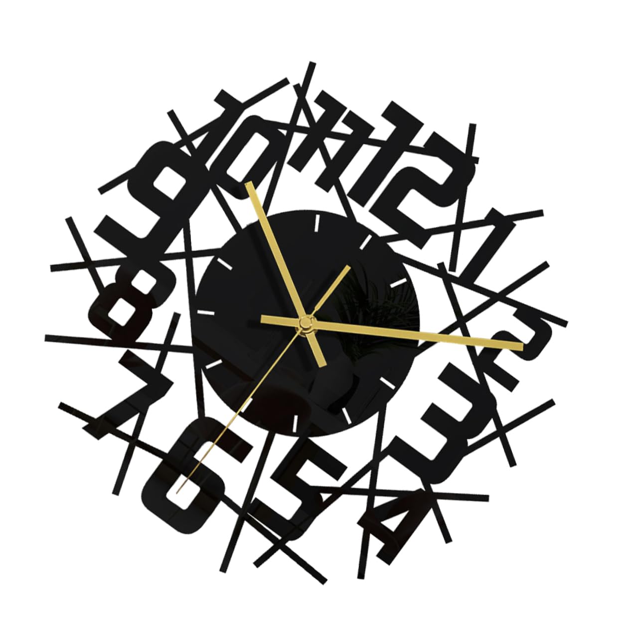Horloge murale décorative acrylique design chiffres romains salon et chambre