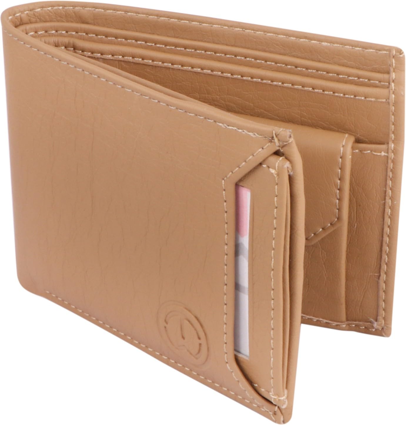 Men Beige Artificial Leather Wallet (7 Card Slots) (TnW-Slide-Beige199_1)-image-24