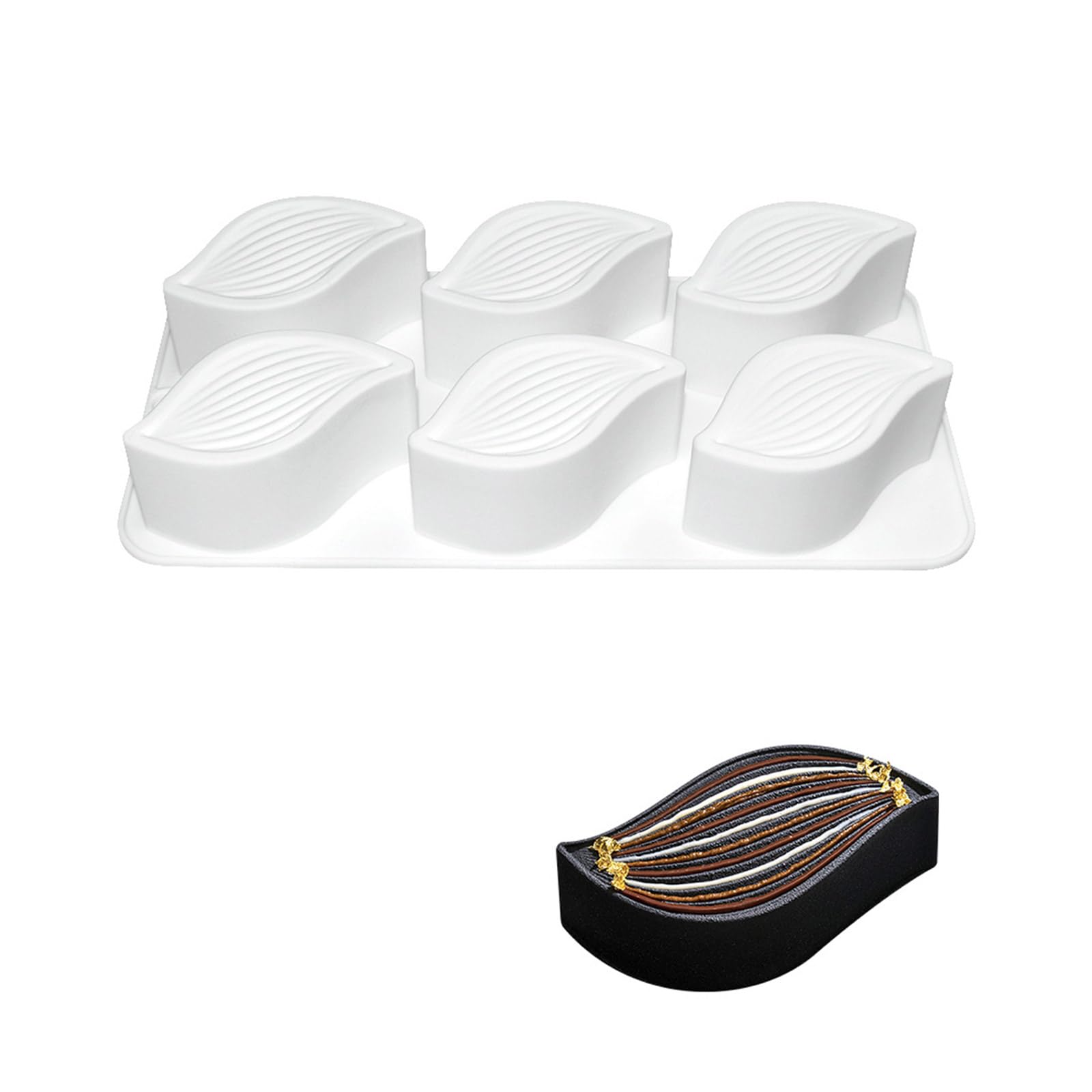 Xjdzineq Shape Silicone Molds Nonstick Mousses Cake Molds Decorating Tool for Truffles Cheesecakes Easily to Clean Mousses Mold Kitchen Baking Supplies