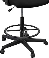 Vista 4 de Tienda de escritorio de pie sentado o de pie, taburete de trabajo de redacción para escritorios de pie con reposapiés y reposabrazos ajustables