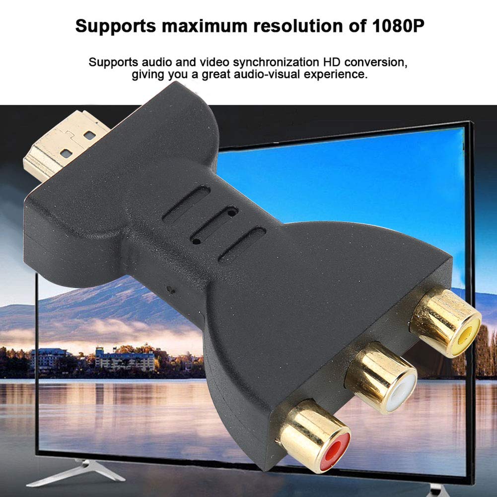 Adattatore HDMI a AV da HDMI a RGB per convertitore componenti 1080P audio e video adattatore di sincronizzazione