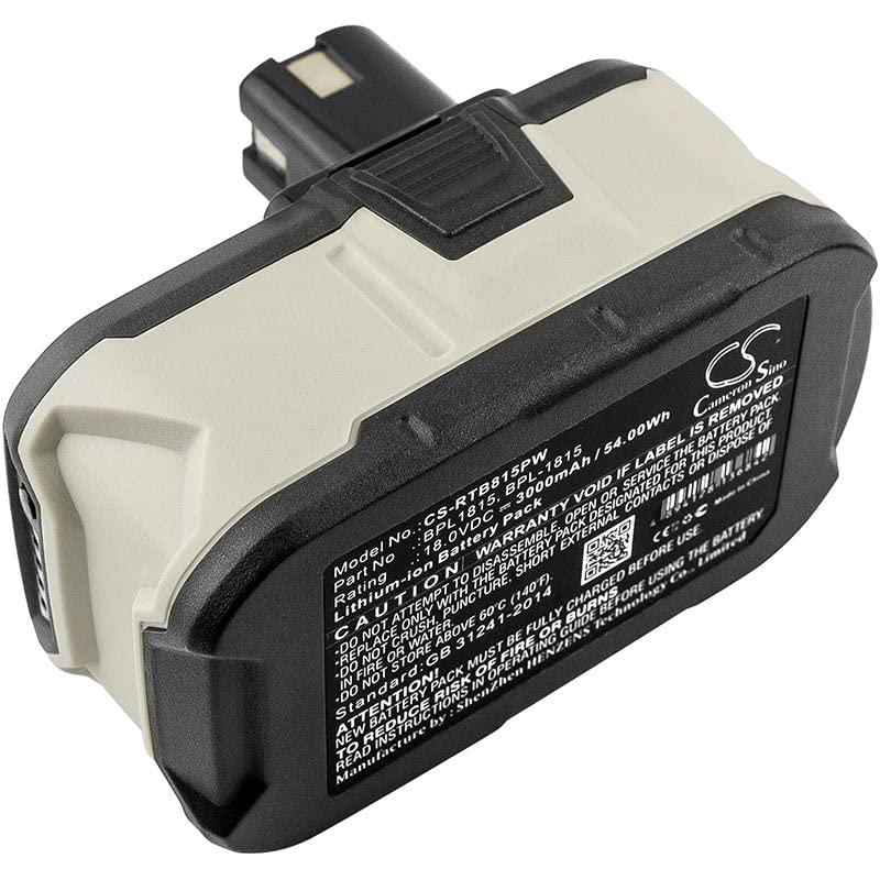Battery Replacement Compatible for RYOBI BID-1801M, BID-180L, BID1821, BIW180, CAD-180L,