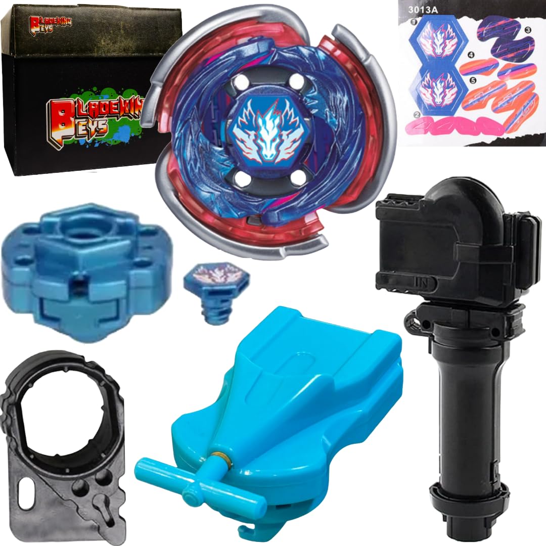 BLADEKING BEYS BB-105 Cosmec' Pegasis F:D + 1 Way String Launcher (Right Spin)+Toys Storage Box-image-49