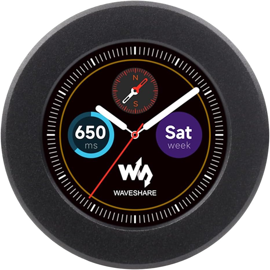 Waveshare RP2040 MCU Board, with 1.28inch Round LCD, Accelerometer and Gyroscope Sensor, with CNC Metal Case
