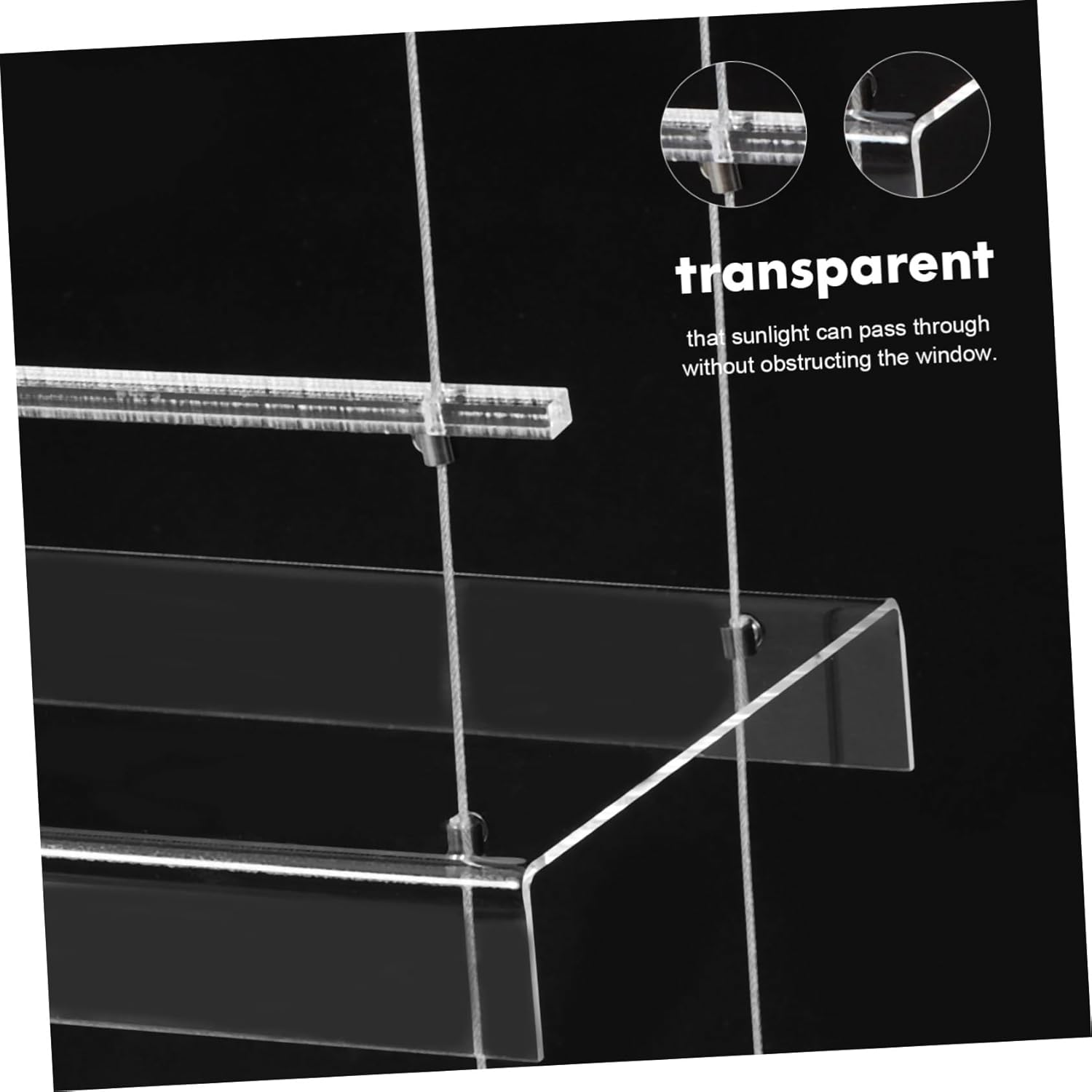 Hanging Rack for Flower Pots Window Plant Shelf Layers for Indoor and Outdoor Use Space-saving Design for Organizing Flowerpots and Plants