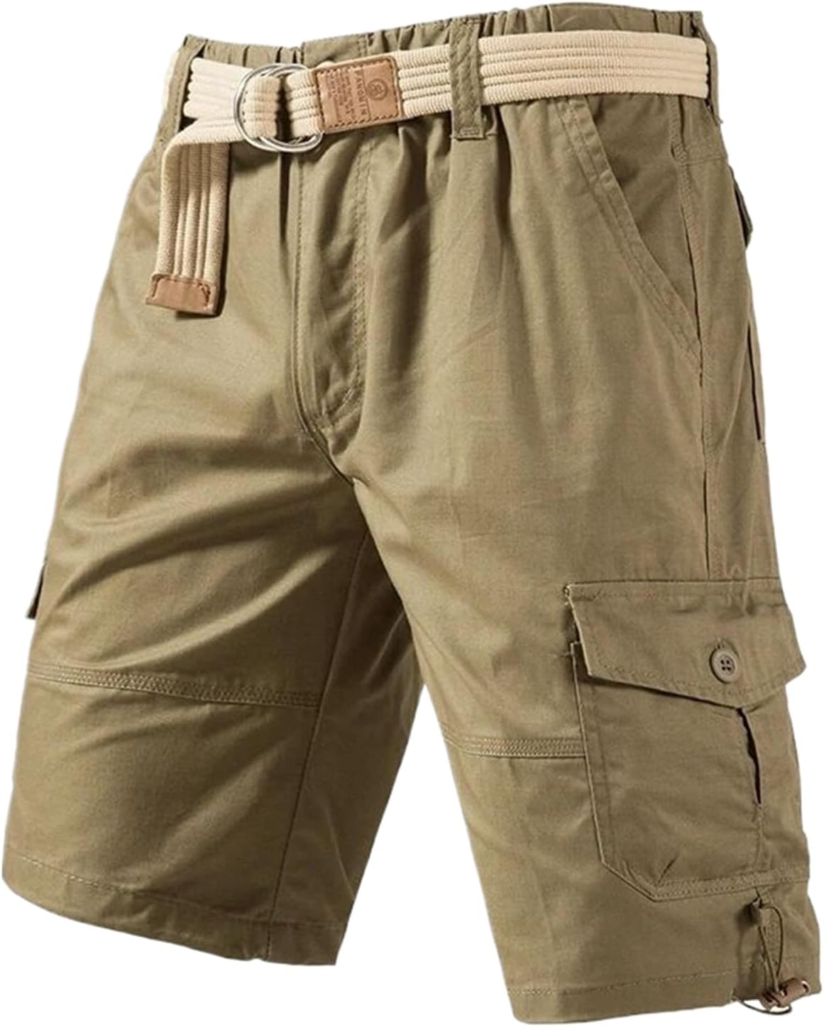 Male Camo Shorts Casual Cargo Pants Relaxed Fit Streetwear Cotton Jogger Shorts Hiking Pants