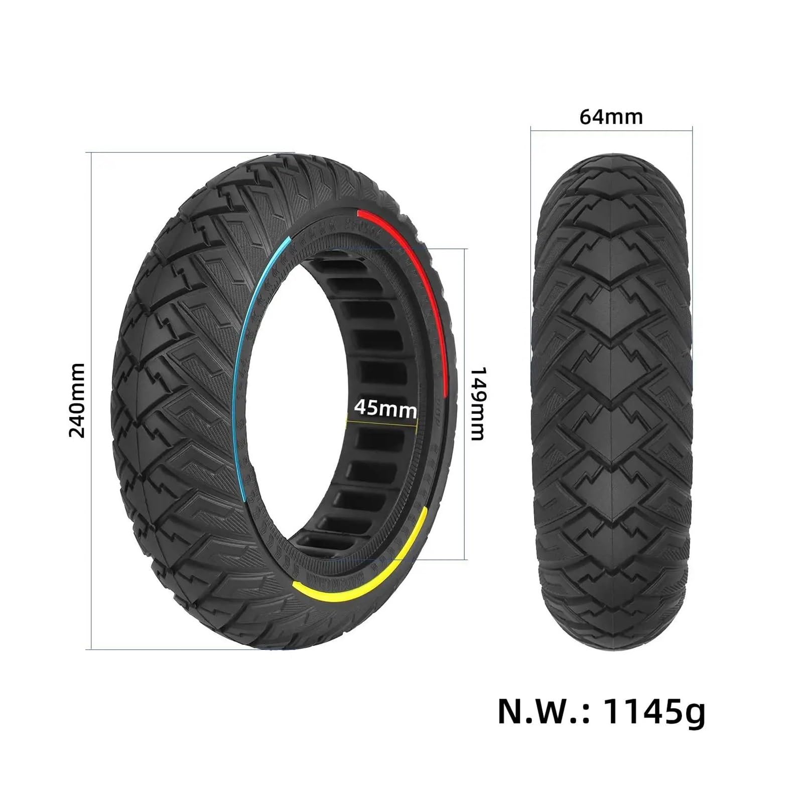 Neumático Sólido,Compatible With Patinete Eléctrico,for Xiaomi,