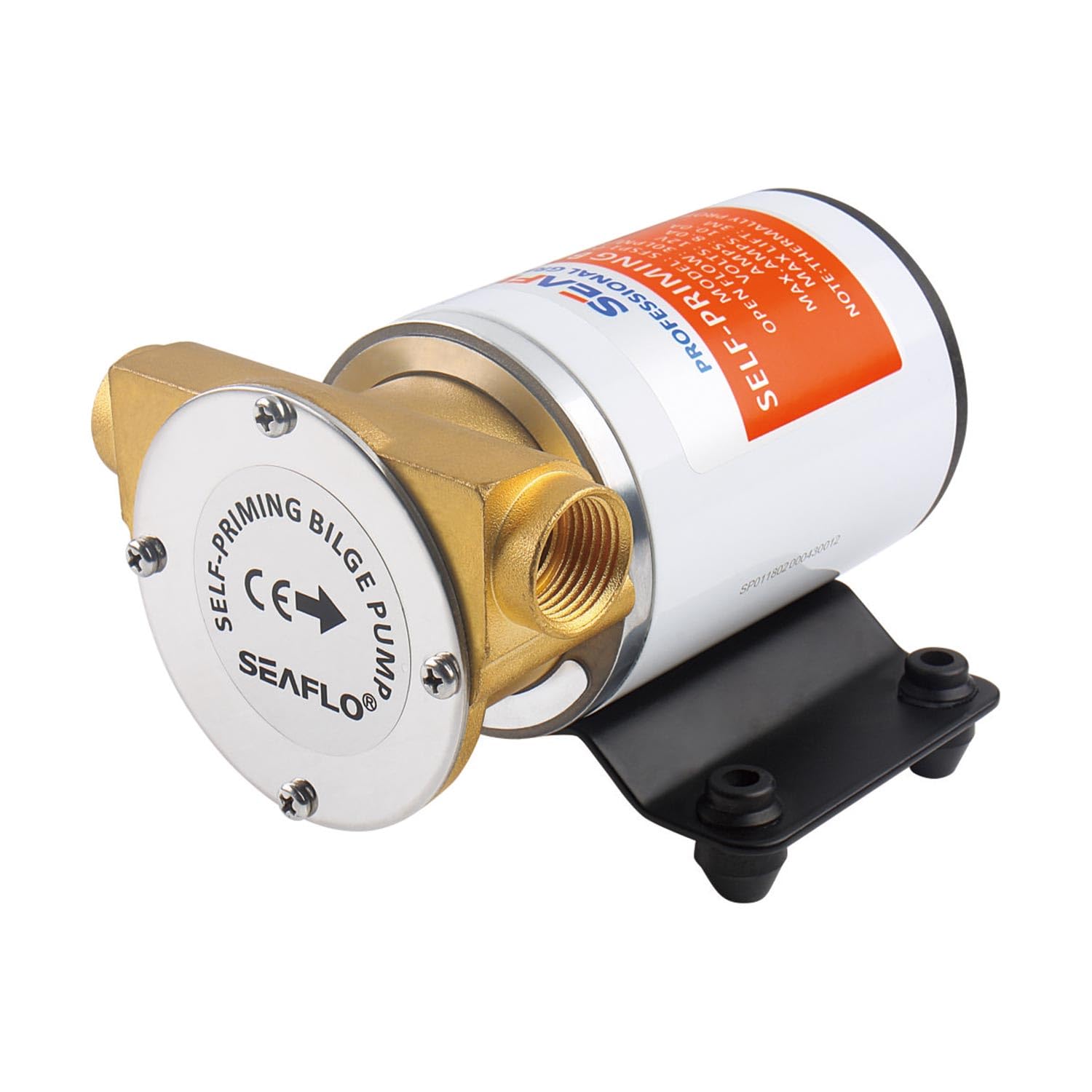 LIGHTEU, SEAFLO SFSP1-080-003-01 - Pompe de cale 12 V, 30 L/min (8 GPM) en bronze auto-amorçant, automatique, avec soupape de retenue et filtre pour bateaux, yachts, drainage de sentine
