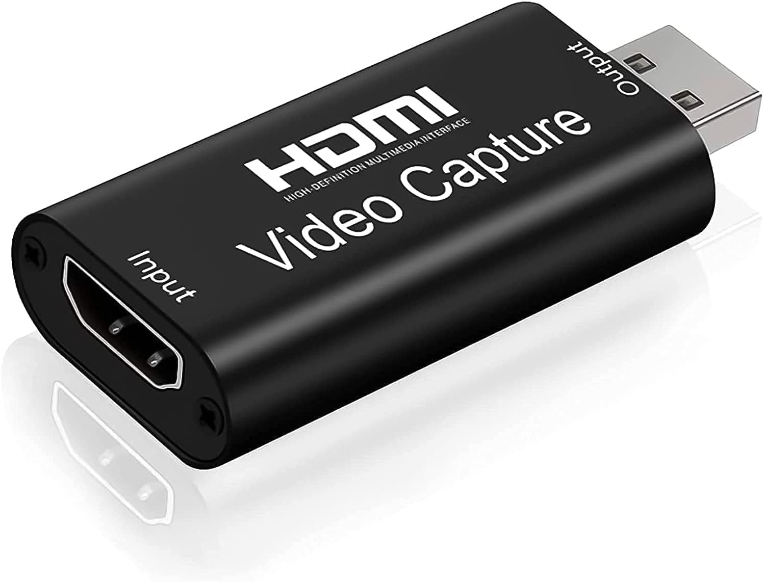 4K HDMI Video Capture Card, Cam Link Card Game Capture Card Audio Capture Adapter HDMI to USB 2.0 Record Capture Device for Strea-ming, Live Broadcasting, Video Conference, Teaching, Gaming