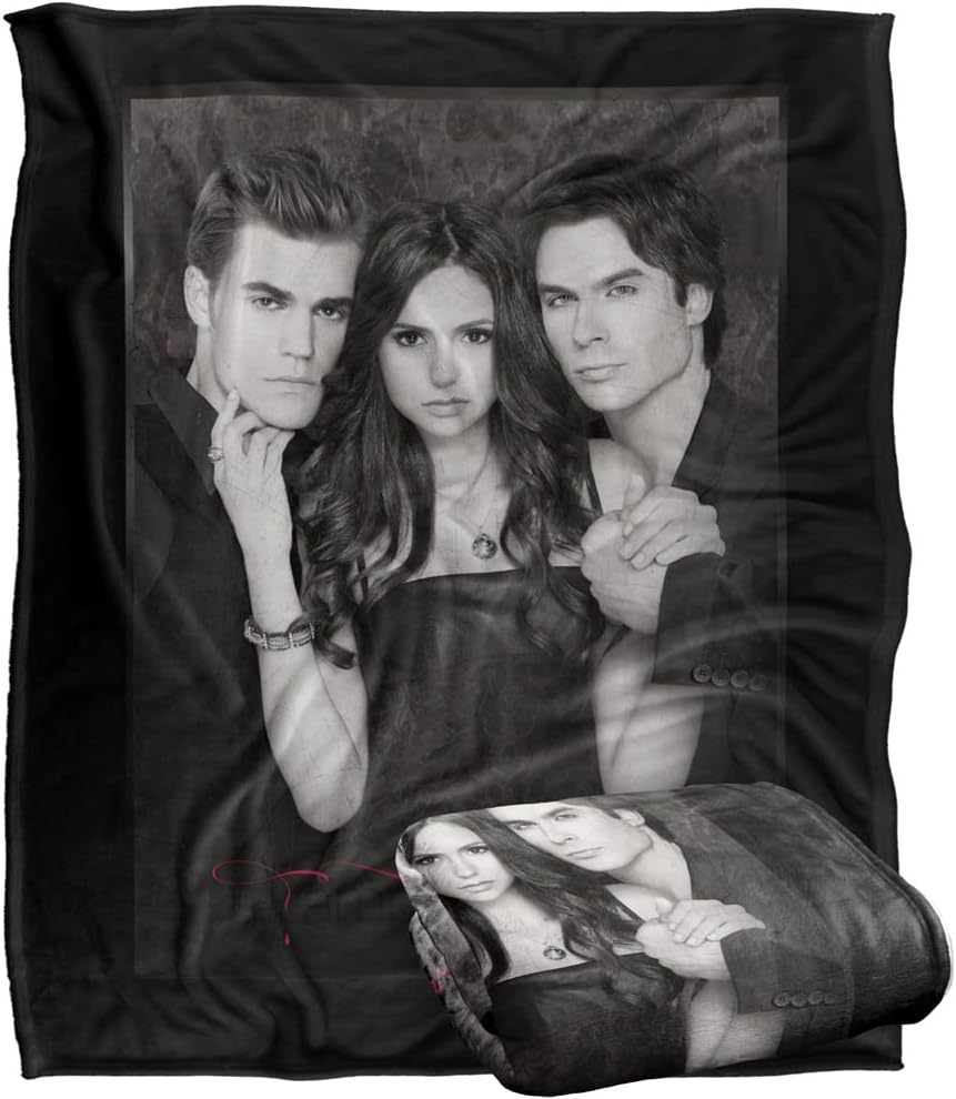 Vampire Diaries That was Then Officially Licensed Silky Touch Super Soft Throw Blanket 50" x 60"