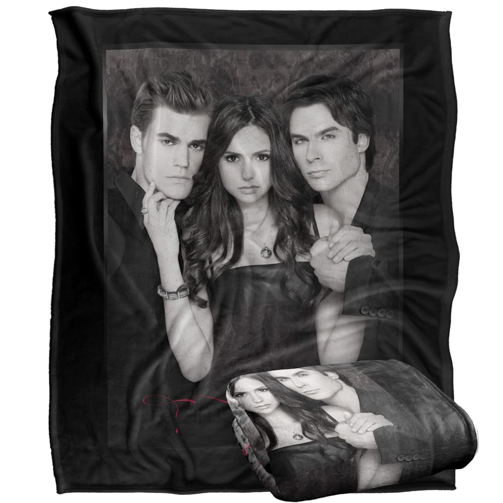 LOGOVISION Vampire Diaries Why Choose Coperta super morbida al tatto setoso – 152 x 127 cm