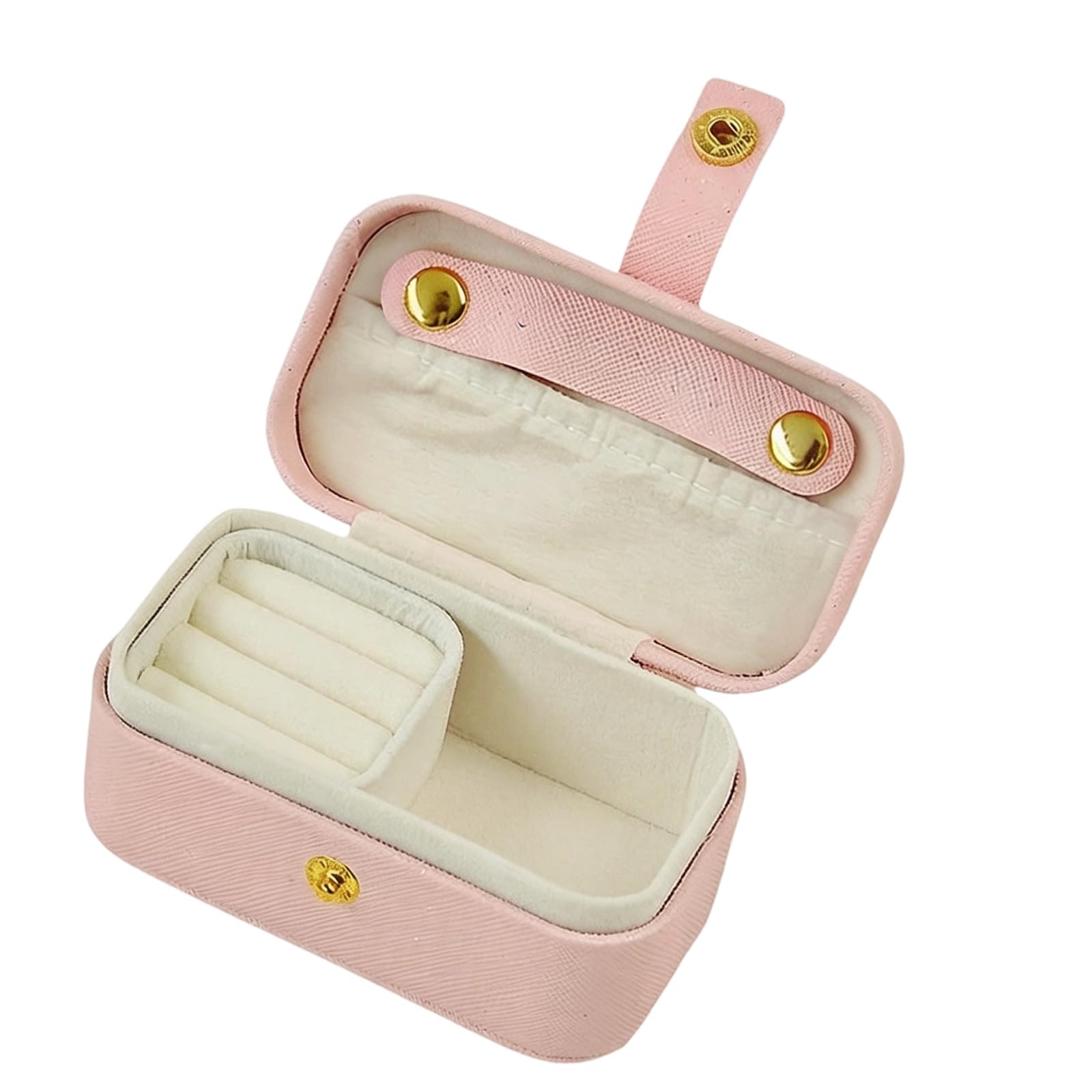 SXRQ Jewelry Organiser with Flipping Lid and Customizable Compartments Efficient Space Saving Storage Box Multi Layer Jewelry Case