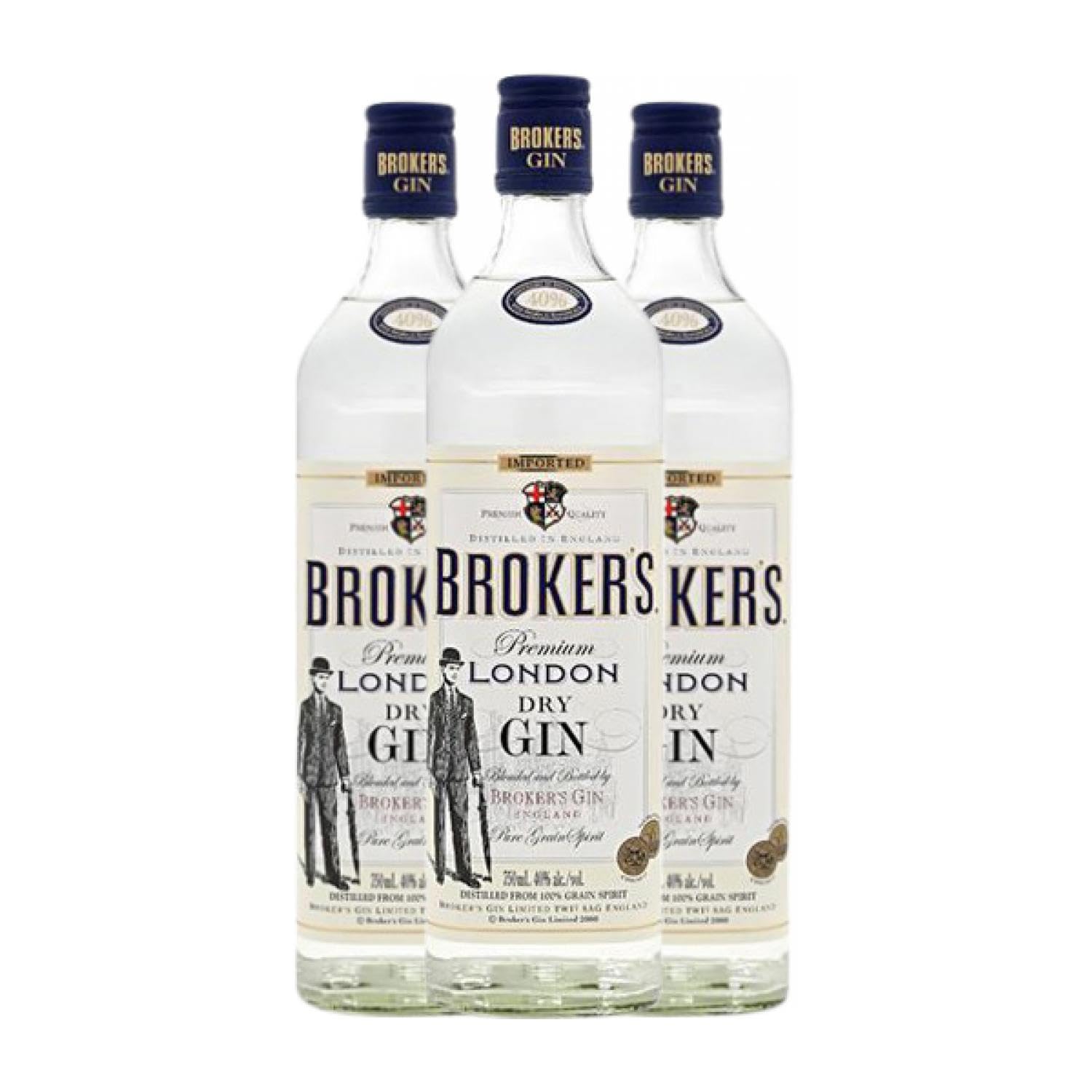 Ginebra Broker's Gin 70 cl (Caja de 3 Botellas de 70 cl)