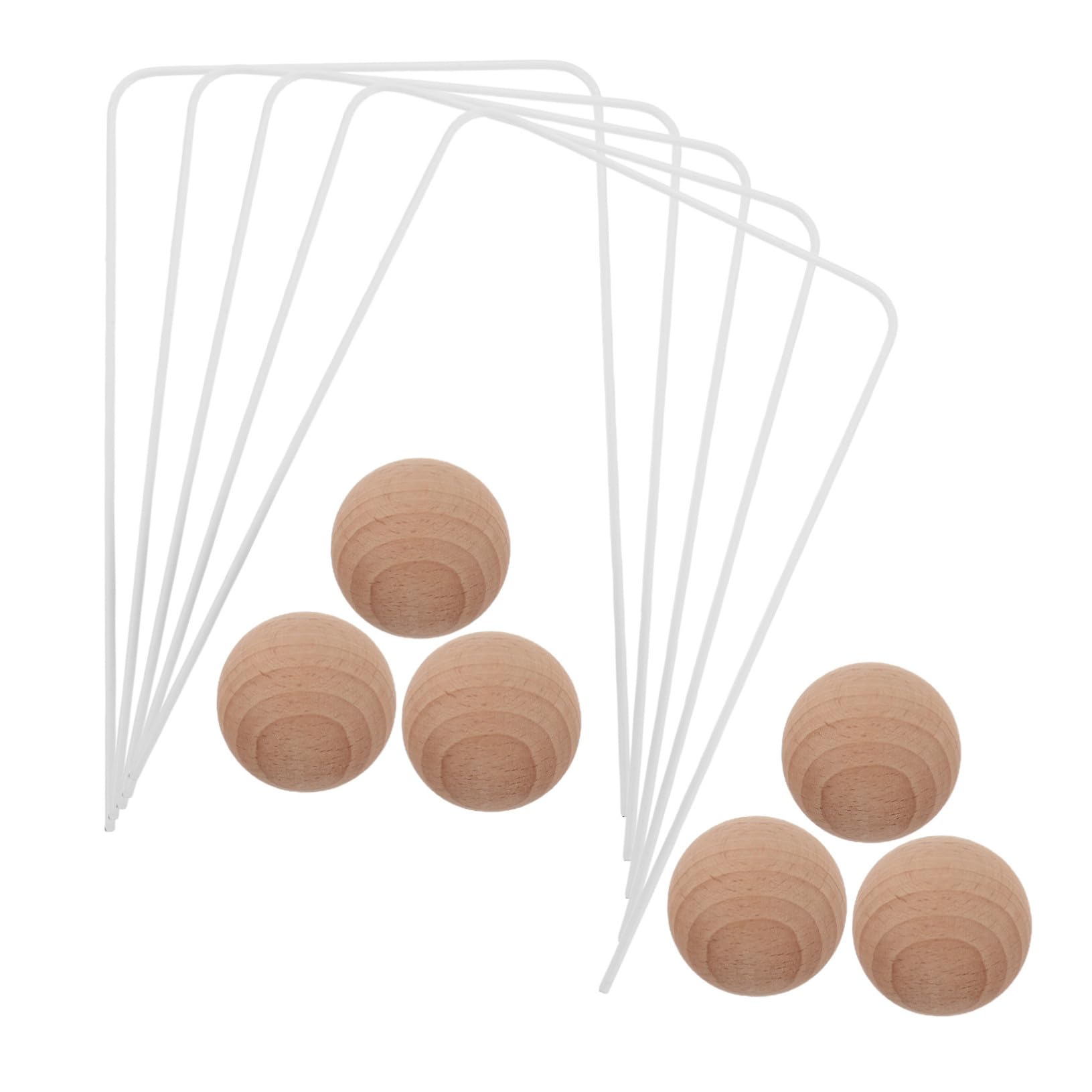 Juego de Croquet Infantil de Madera con Bolas y Wickets, para Niños