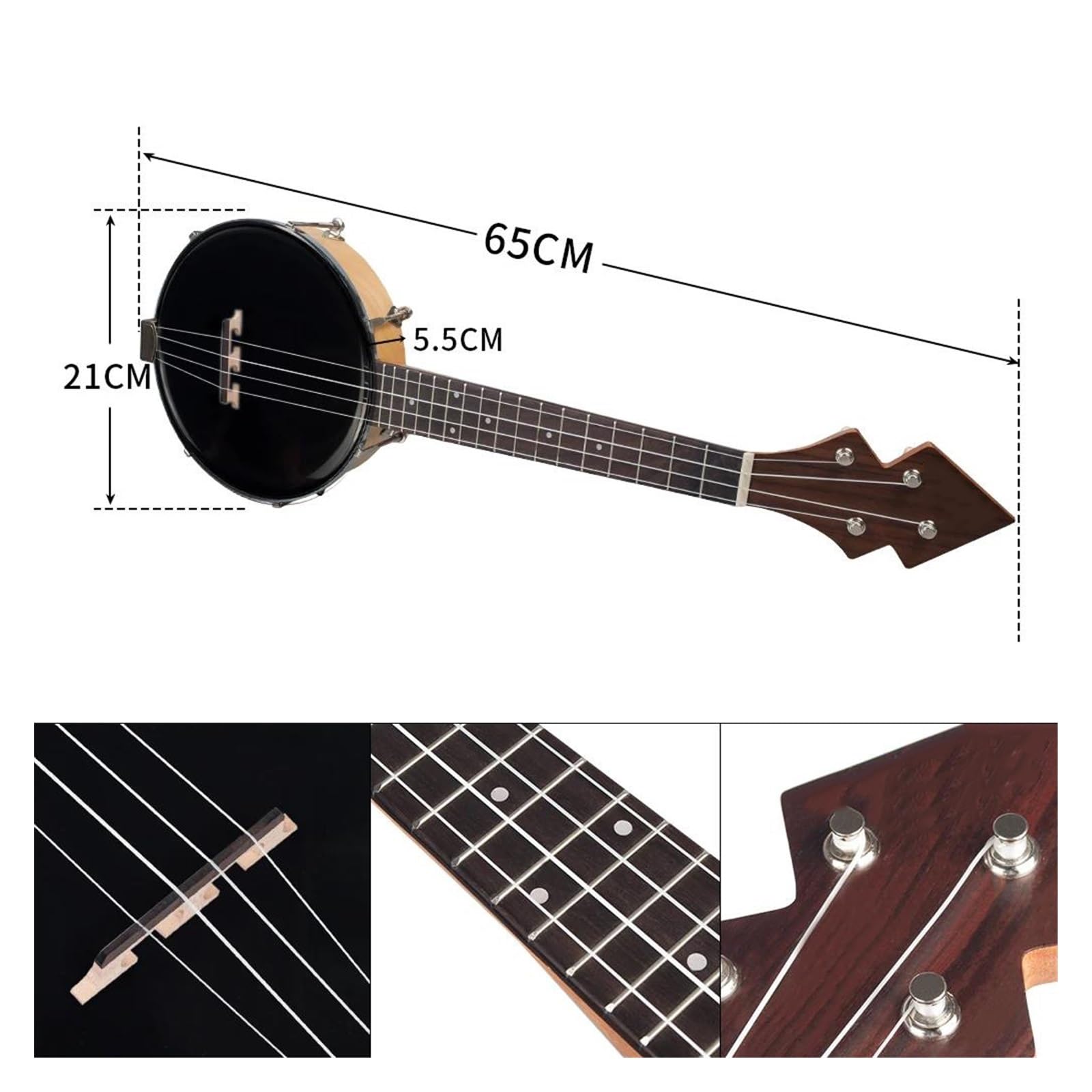 26 Calowy Bk Banjo Ukulele Tenorowy Rozmiar Z Torbą Koncertową Ukulele Dla Dorosłych