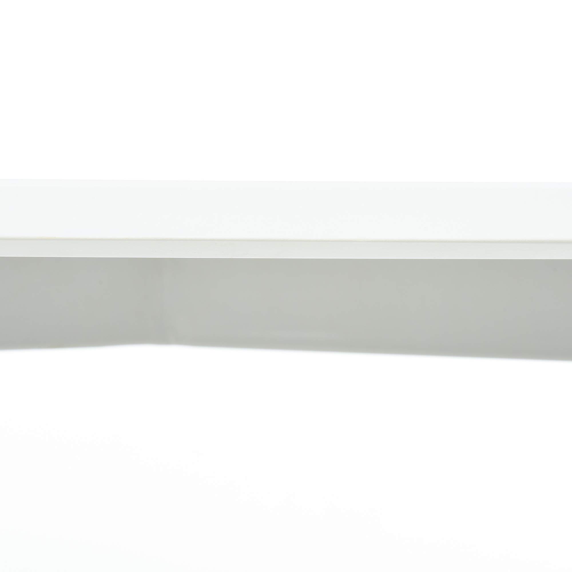 HOMCOM Mesa de Comedor Estilo Nórdico Mesa de Cocina 120x60x75 cm Blanco | Patas de Madera de Haya, Estructura de Metal