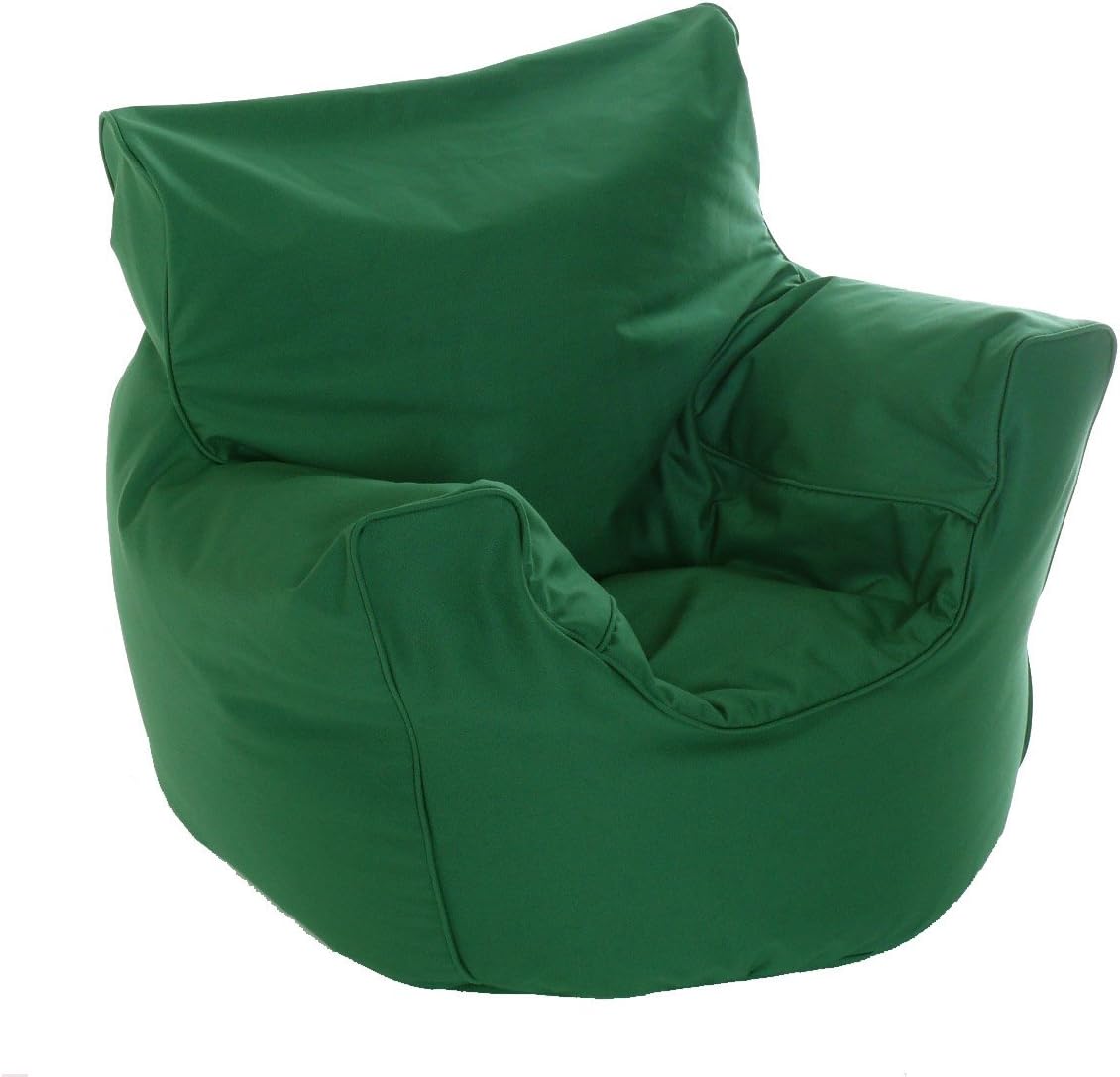 Cotton Bean Bag Seat Arm Chair With Beans British Racing Green Amazon