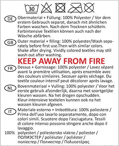 Herding Pummeleinhorn Soft-Velvet-Kissen mit Wendemotiv, Ø 30 cm, Mehrfarbig
