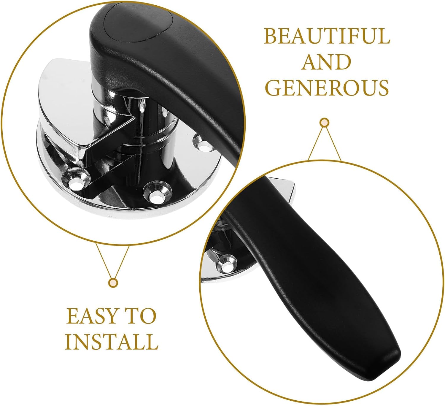 Zinc Alloy Freezer Door Latch Handle for Steamer Cabinets and Household Appliances Sturdy Lock Replacement for Cooler Doors and Kitchen Equipment